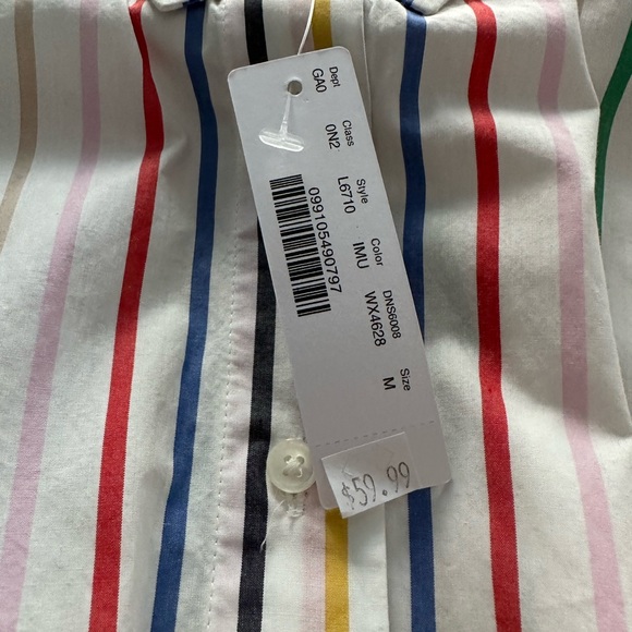 ADORABLE NWT 🌈 multi colored blouse from J Crew. MEDIUM. - Picture 3 of 4